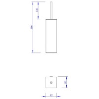 Ершик Felice F 0413 cromo подвесной