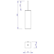 Ершик Felice F 0413 cromo подвесной