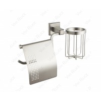 Держатель туалетной бумаги Felice Argento FL 1007-S-NICHEL с держателем освежителя