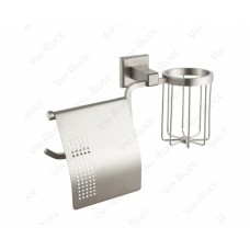 Держатель туалетной бумаги Felice Argento FL 1007-S-NICHEL с держателем освежителя