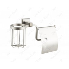 Держатель туалетной бумаги Felice Argento FL 1007-D-NICHEL с держателем освежителя