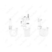 Гигиенический душ Felice 110-R