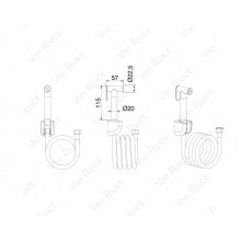 Гигиенический душ Felice 110-R