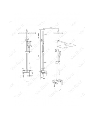 Душевая стойка Felice 3060