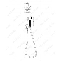 Гигиенический душ Felice 2515 CROMO со смесителем, хром