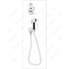 Гигиенический душ Felice 2515 CROMO со смесителем, хром