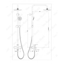 Душевая стойка Felice 6060