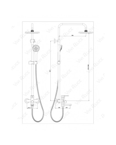 Душевая стойка Felice 6060