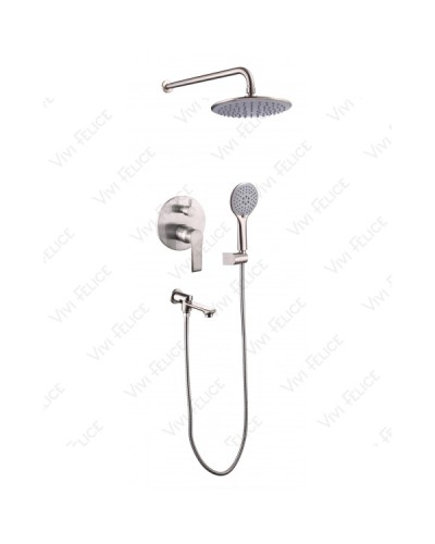Душевой комплект Felice 8020 NICHEL со смесителем никель