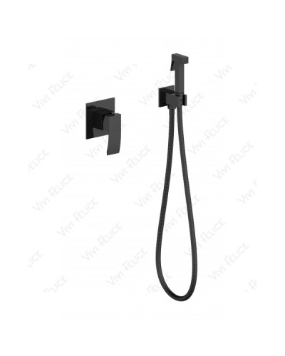 Гигиенический душ Felice 1015 NERO OPACO со смесителем черный матовый