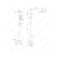 Душевая стойка Felice 1060