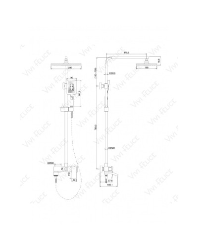 Душевая стойка Felice 1060