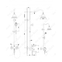 Душевая стойка Felice 5060