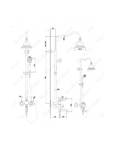 Душевая стойка Felice 5060