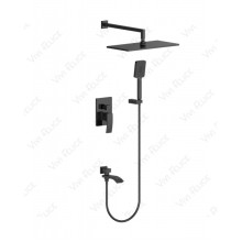 Душевой комплект Felice 1020 NERO OPACO со смесителем черный матовый