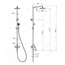 Душевая стойка Felice 0560 CROMO