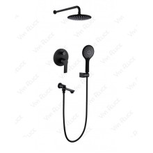 Душевой комплект Felice 8020 NERO OPACO со смесителем черный матовый