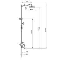 Душевая стойка Felice 0560 ORO золото