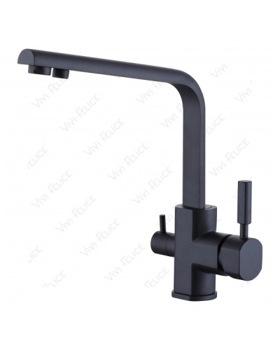 Смеситель Felice 1516-10 NERO OPACO для кухни черный матовый