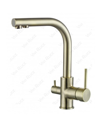 Смеситель для кухонной мойки Felice 1718-1 BRONZO бронза