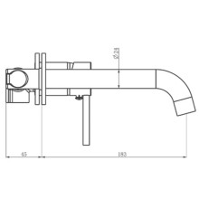 Смеситель для раковины Felice 0635 никель