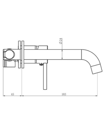 Смеситель для раковины Felice 0635 никель