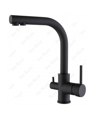 Смеситель для кухонной мойки Felice 1718-10 NERO OPACO черный матовый