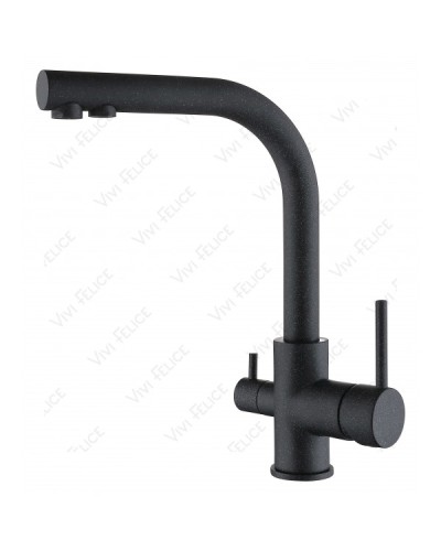 Смеситель для кухонной мойки 1718-3 BASALTO базальт