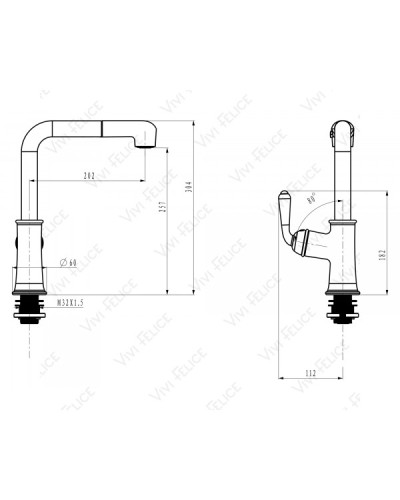 Смеситель Felice 0525 CROMO для раковины