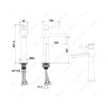 Смеситель Felice 5025 для раковины