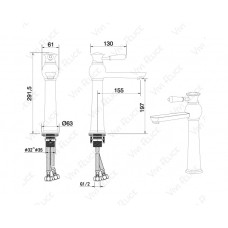 Смеситель Felice 5025 для раковины