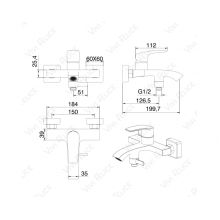 Смеситель Felice 0340 для ванны с душем
