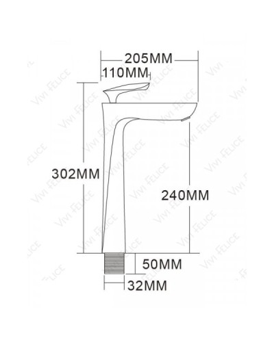 Смеситель Felice 9025 B для раковины