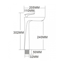 Смеситель Felice 9025 Nero для раковины