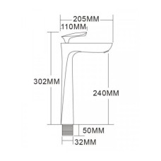 Смеситель Felice 9025 Nero для раковины