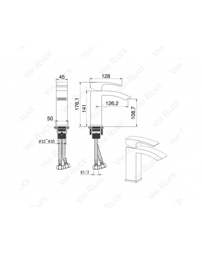 Смеситель Felice 2030 B для раковины