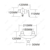 Смеситель Felice 9080 B для душа хром/белый