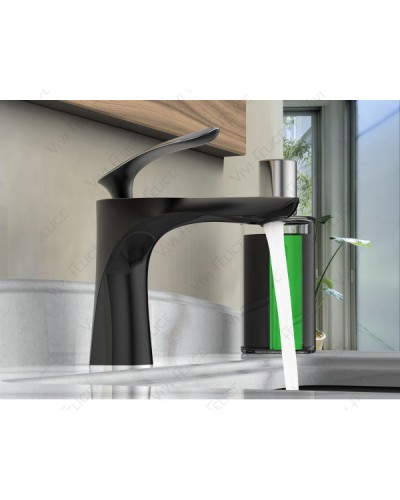 Смеситель Felice 9030 NERO LUCIDO для раковины черный матовый