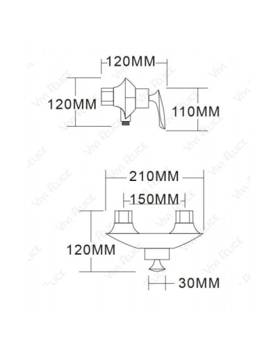 Смеситель Felice 9080 для душа