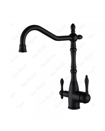 Смеситель Felice 1819-10 NERO OPACO для кухни черный матовый