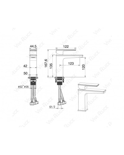 Смеситель Felice 3030 B для раковины