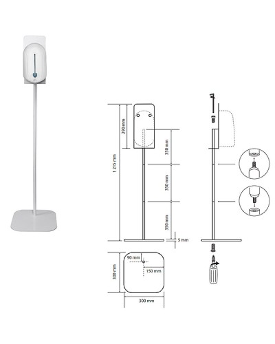 Диспенсер дезинфицирующего средства Bemeta Hotel 124109346 Белый