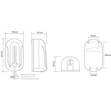 Диспенсер дезинфицирующего средства Bemeta Hotel 124109346 Белый
