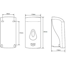 Диспенсер для жидкого мыла Bemeta Hotel 121209037 Серый