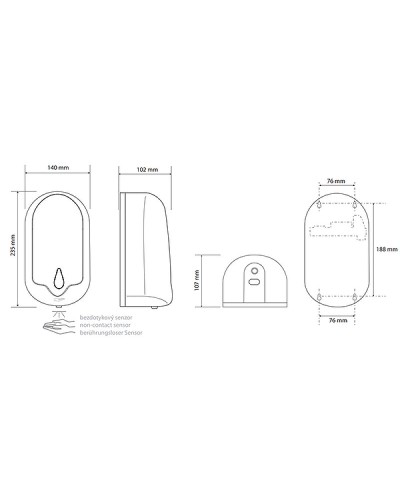 Диспенсер для жидкого мыла Bemeta Hotel 124109265 Нержавеющая сталь