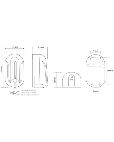 Диспенсер для жидкого мыла Bemeta Hotel 124109347 Белый