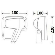 Фен настенный CeramaLux D90289 Белый