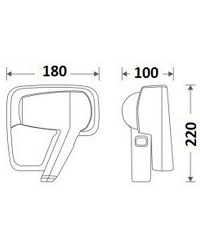 Фен настенный CeramaLux D90289 Белый