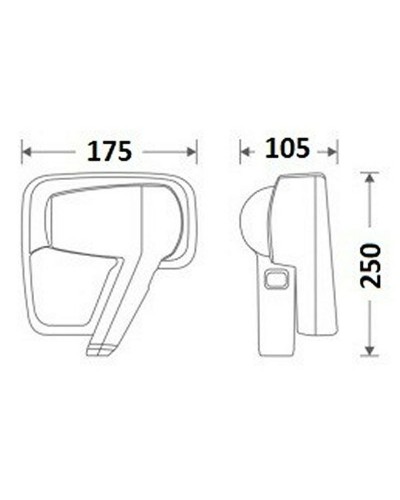 Фен настенный CeramaLux D90288 Белый