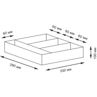 Корзина для аксессуаров WasserKRAFT Neime WB-190-L Темно-коричневая